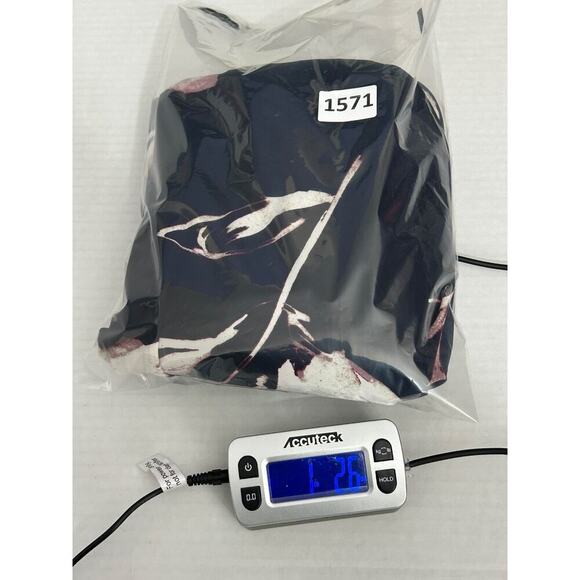 Lauren Ralph Lauren Floral Print Shift Dress Size 16 Navy Sleeveless Liquid Knit - Picture 11 of 11